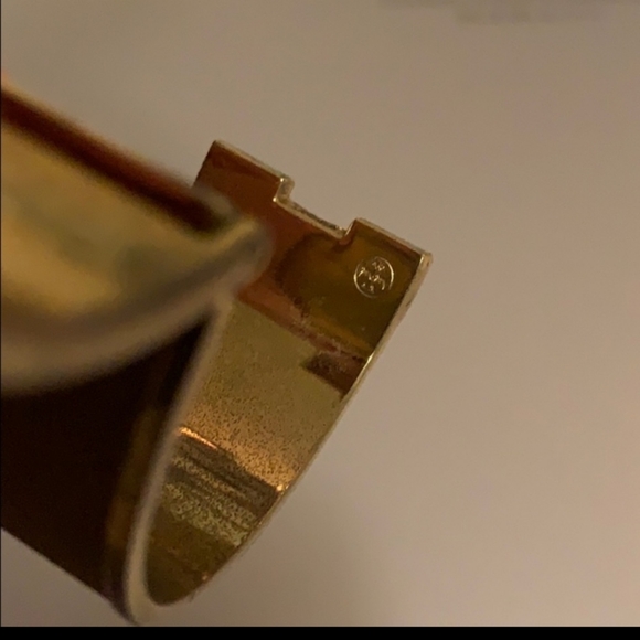 Tory burch brown leather inlay cuff - Picture 4 of 4